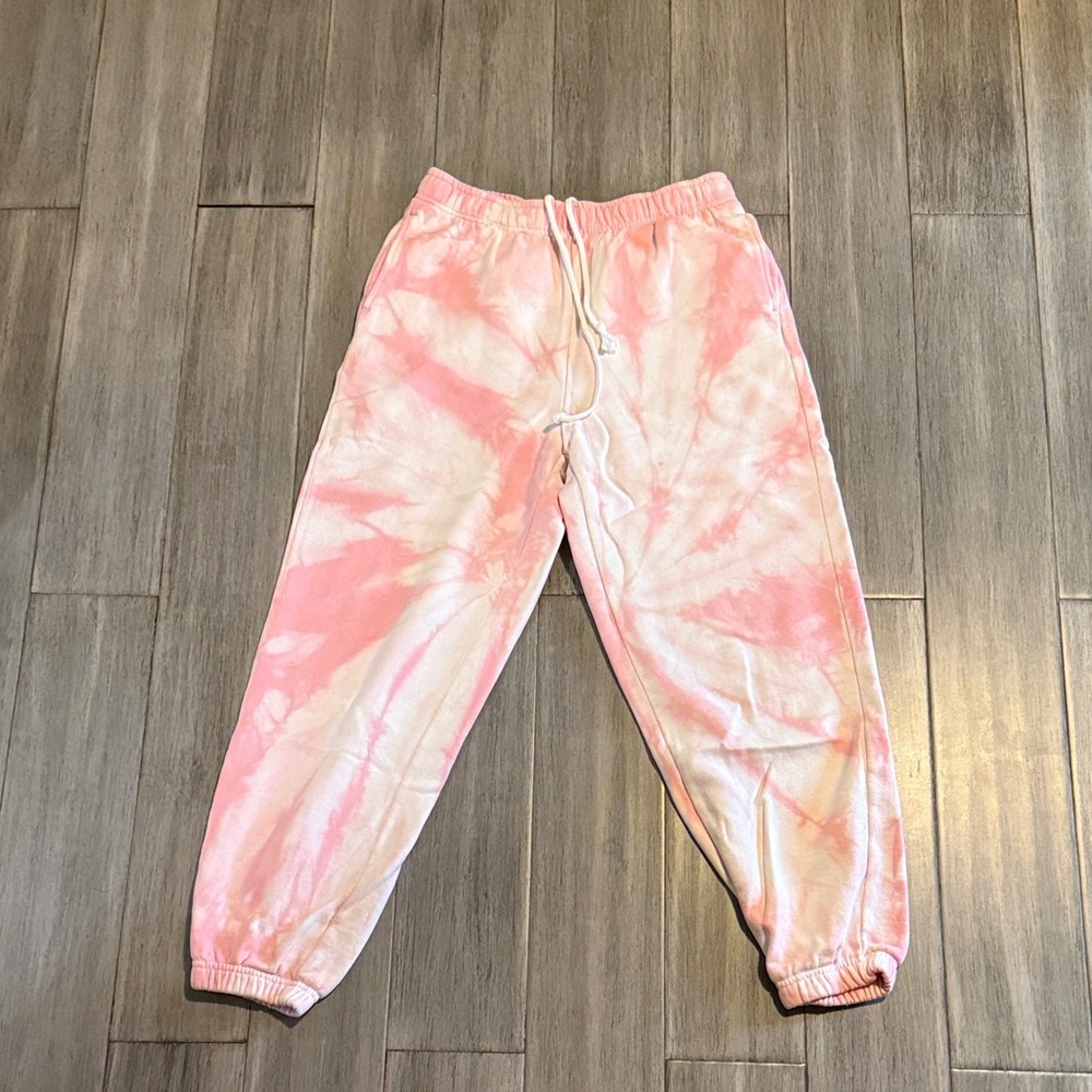 Pacsun Pink Tie-Dye Joggers